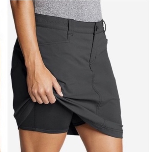 Eddie Bauer black adventurer athletic skort/skirt w/pockets Sz-4. Z20 - Picture 2 of 12